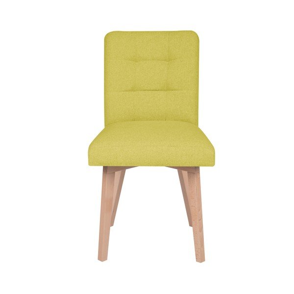Žlutá jídelní židle Mazzini Sofas Tulip
