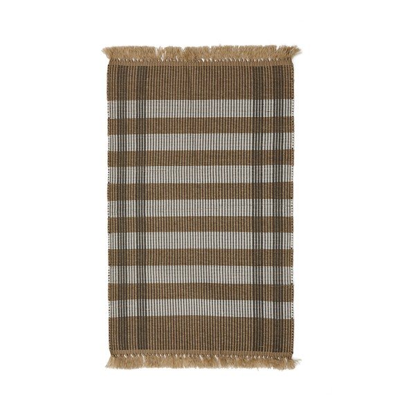 Beež kahepoolne/käsitsi kootud vaip 60x90 cm Barani - Kave Home