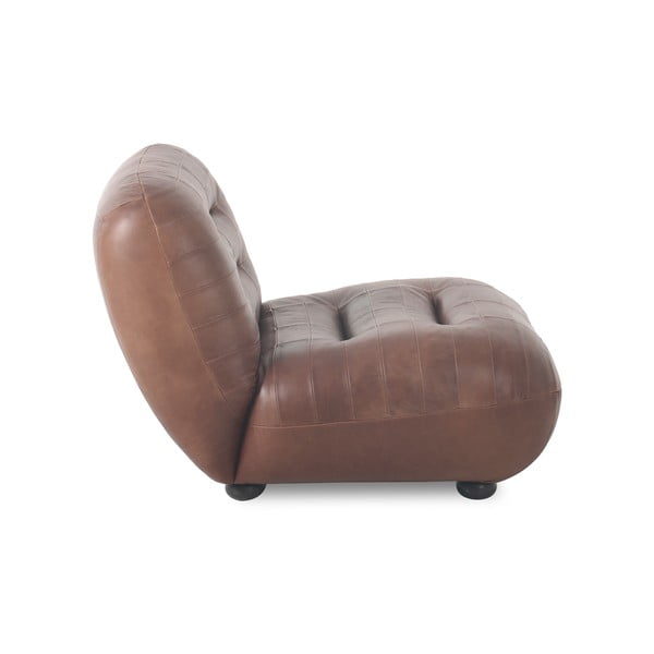 Pruun nahast tugitool Wyatt - Dutchbone-image-2