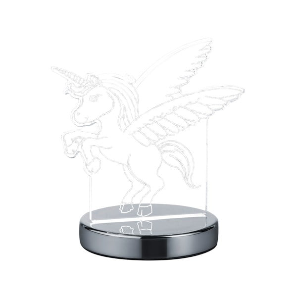 LED laualamp läikiva hõbedase värviga (kõrgus 17 cm) Karo - Trio-image-3