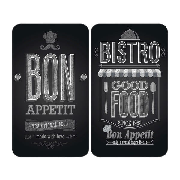 Klaasist pliidikatte komplekt 2 tk, 52 x 30 cm Bon Appetit - Wenko
