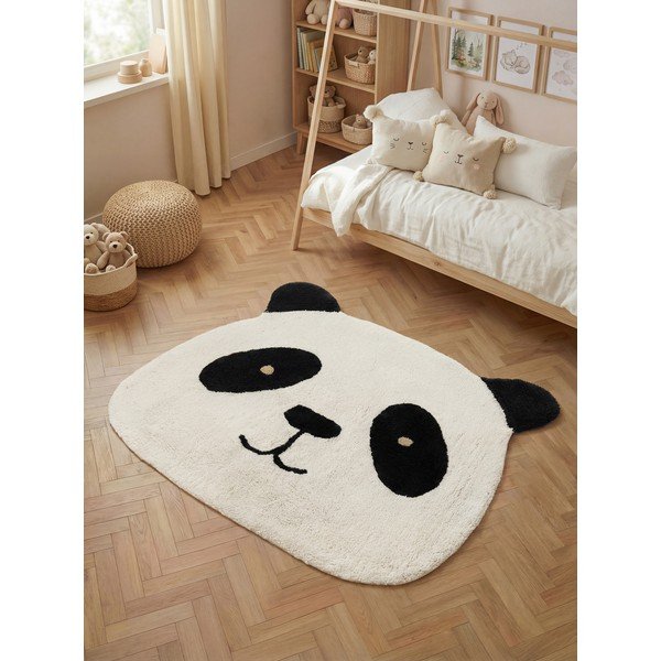 Must/kreemikas pestav/käsitsi kootud puuvillane lastevaip 103x120 cm Snuggle Patsy - Hanse Home-image-1