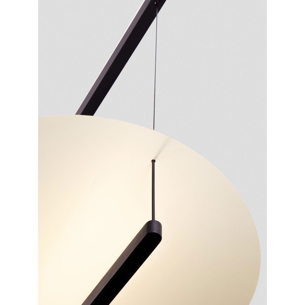Valge/mattmust alumiiniumist hämardatav LED-rippvalgusti ø 80 cm Diona - Nova Luce-image-2