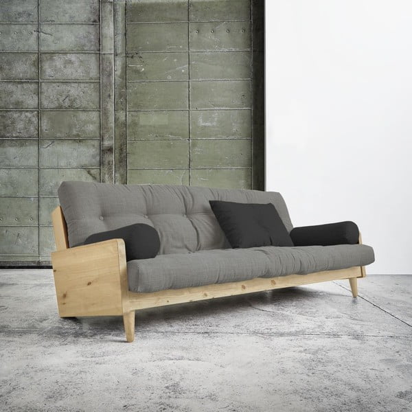 Rozkládací pohovka Karup Indie Natural/Granite Grey/Dark Grey