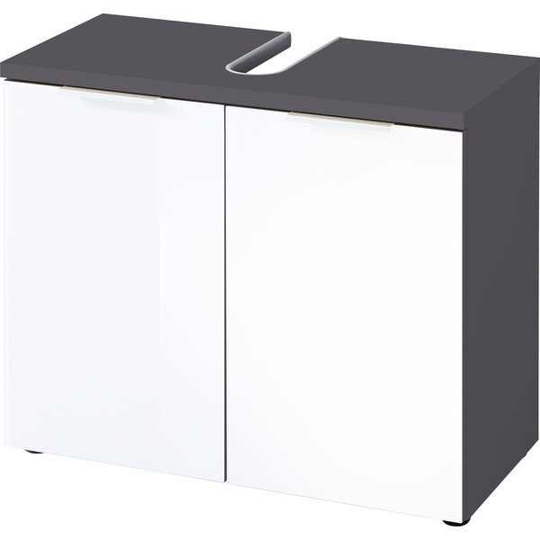 Bílo-šedá skřínka pod umyvadlo Germania Pescara, šířka 70 cm-image-2