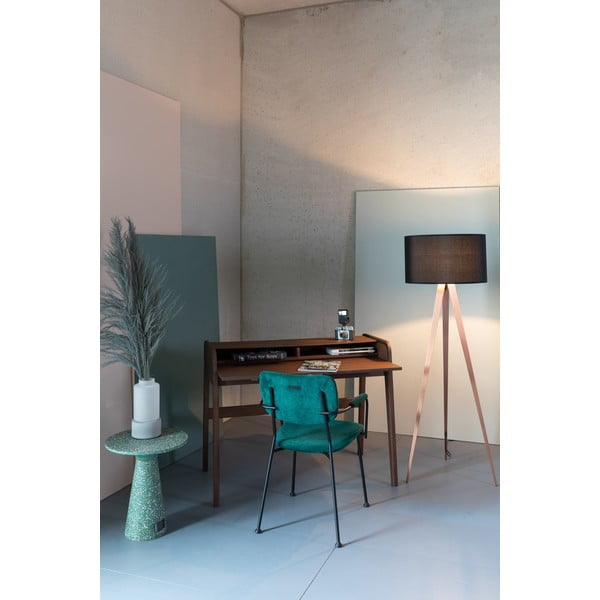 Pruun kirjutuslaud väljatõmmatava lauaga Barbier - Zuiver-image-1