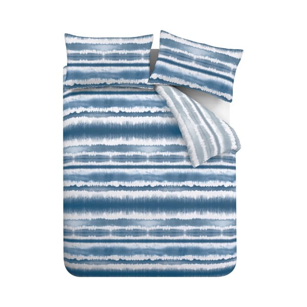 Sinine voodipesu Seersucker, 135 x 200 cm Tie Dye - Catherine Lansfield