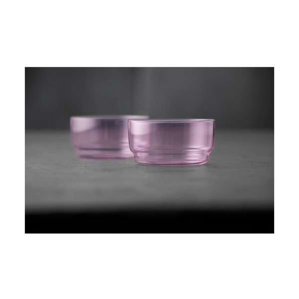 Roosad klaasist kausid 2tk komplektis 500 ml Torino - Lyngby Glas-image-2