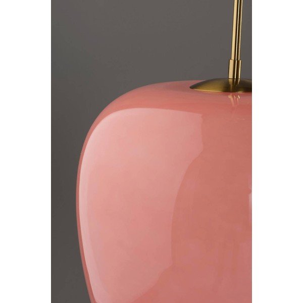 Roosa/messingivärvi klaasist hämardatav rippvalgusti ø 35 cm Artut - Jotex-image-4