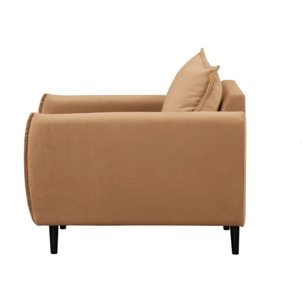 Pruun sametist tugitool Juli - Ropez-image-2