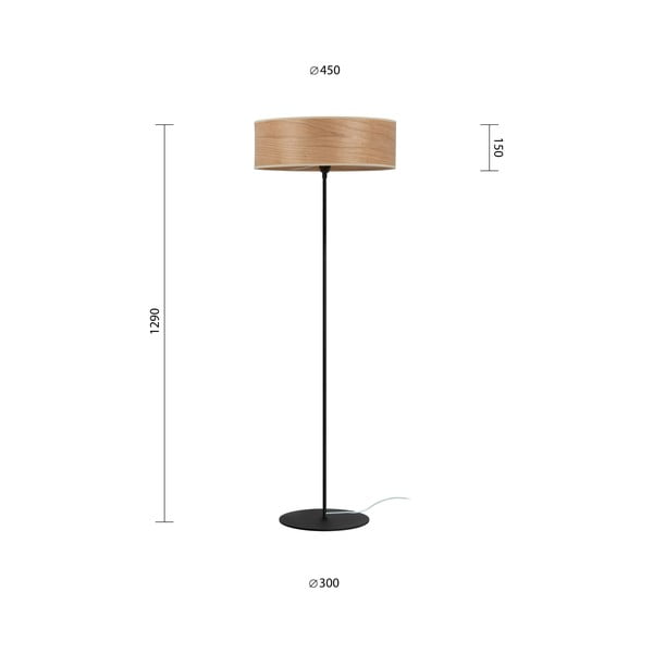 Põrandavalgusti kirsivineerist TSURI XL, ø 45 cm Tsuri - Sotto Luce-image-2