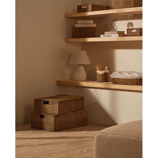 2 mererohust korvi komplektis 40x60x21 cm Tossa - Kave Home-image-1