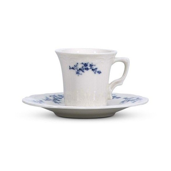 Valge/sinine portselanist espressotass 110 ml Retro - BonBistro-image-3