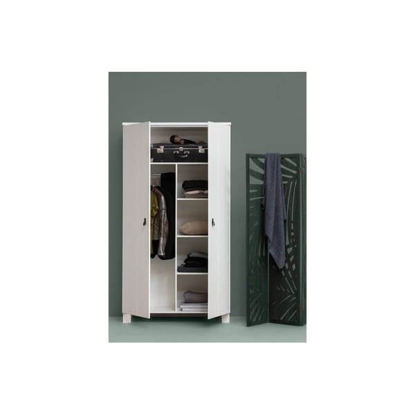 Valge männi riidekapp 111x202 cm Sidemed - WOOOD-image-4