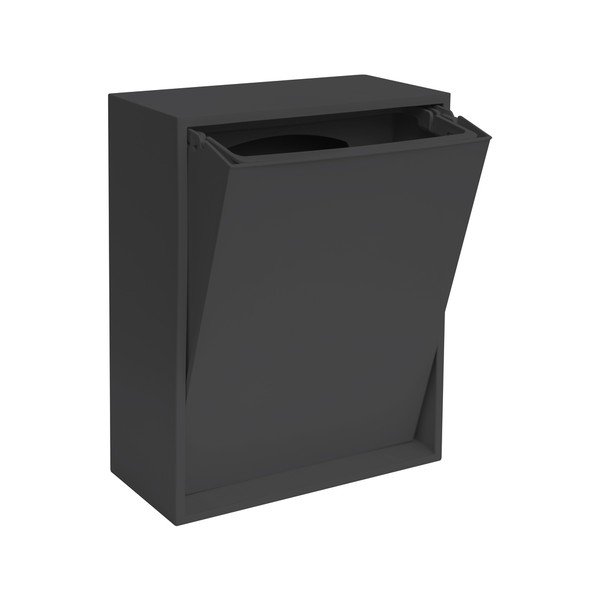 Must prügikast sorteeritud jäätmete jaoks/seinale kinnitatav taaskasutatud plastist Recycling Box - ReCollector