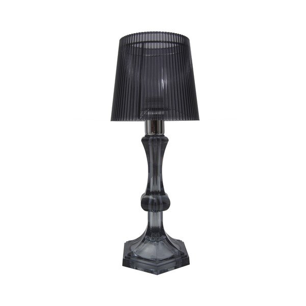 Černá stolní lampa Mauro Ferretti GRigio, 15 x 35 cm
