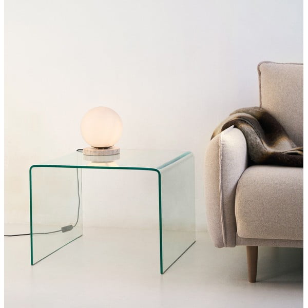 Klaasist abilaud 60x60 cm Burano – Kave Home-image-1