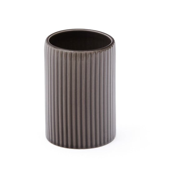 Tumepruun keraamiline hambaharjatops Selime - Kave Home