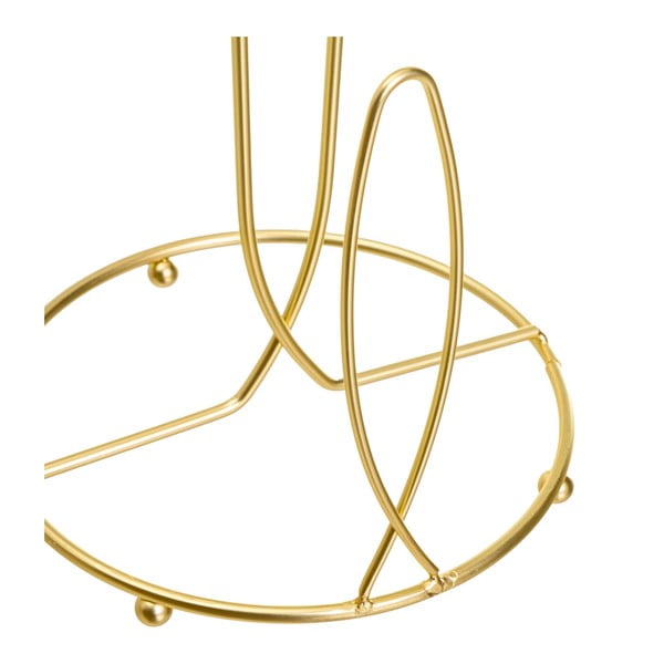 Kuldne metallist majapidamispaberi hoidja ø 16 cm - Casa Selección-image-2