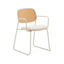 Beež metallist söögitool käetugedega Meli - Kave Home