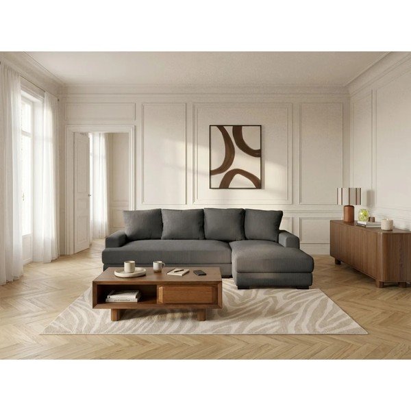Tumehall velvetist diivanvoodi/panipaigaga nurgadiivan (parem nurk/diivanvoodiga) Campi - Bobochic Paris-image-2
