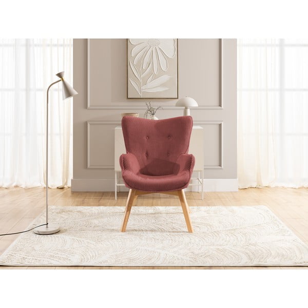 Punane velvetist tugitool Niko - Ropez-image-1