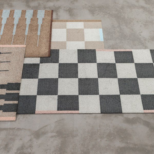 Must-valge pestav vaip 70x150 cm Square - Mette Ditmer Denmark-image-1