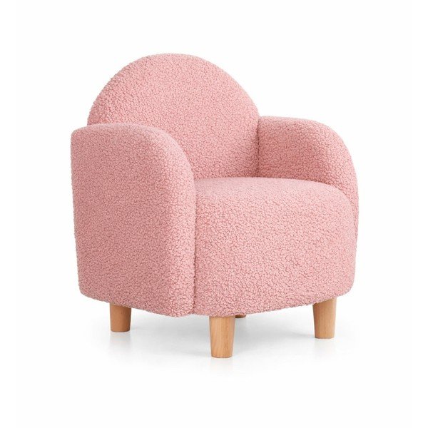 Roosa bukleekangast laste tugitool Moylo – Artie