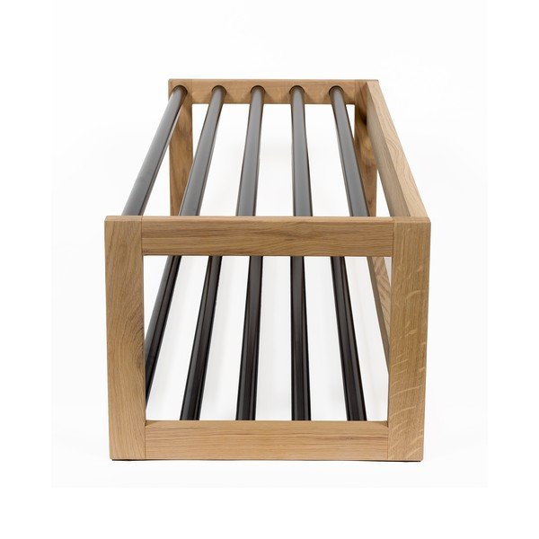 Must/füüsiline metallist jalatsiriiul - Woodman-image-4