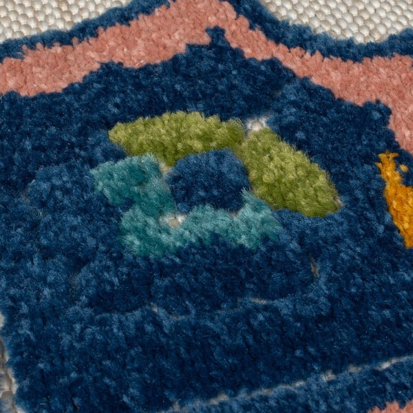 Sinine õuevaip 80x230 cm Beach Floral - Flair Rugs-image-3