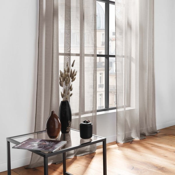 Pruun voile kardin 140x240 cm Lissea - douceur d'intérieur-image-3