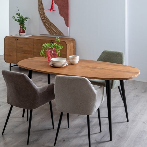 Mangopuidust söögilaud 90x180 cm Mahón - Ixia-image-1