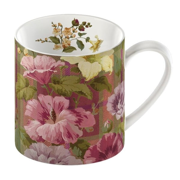 Porcelánový hrnek Tartan and Floral Highland Fling, 340 ml