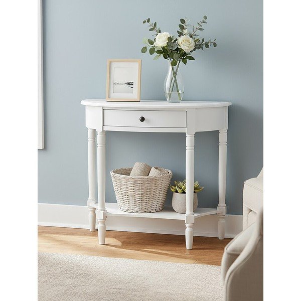 Valgest männist konsoollaud 32x93 cm Heritage - Premier Housewares-image-3