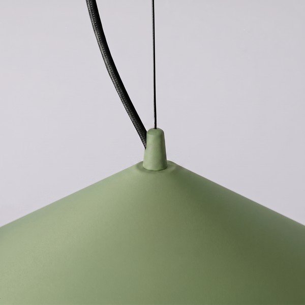 Khaki värvi metallist LED-ripplamp ø 50 cm FINT - Thoro-image-4