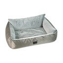 Hõbedane koeravoodi 100x70 cm Dog Fantasy Lux Platinum - Plaček Pet Products
