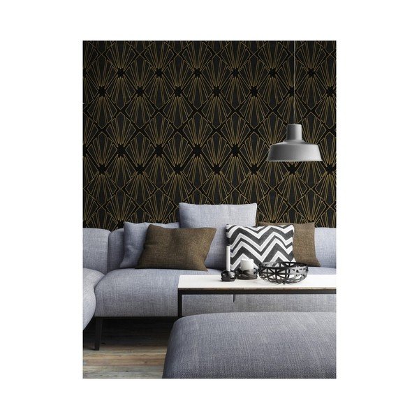 Tapeet , 52 x 300 cm (3 rulli) Gold Geometry - Global Art Production-image-1