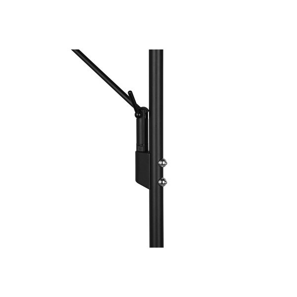 Matt must LED-põrandalamp hämardatava valgusega (kõrgus 180 cm) Brantford - Trio-image-3