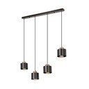Must metallist rippvalgusti 12x75 cm Olena - Candellux Lighting