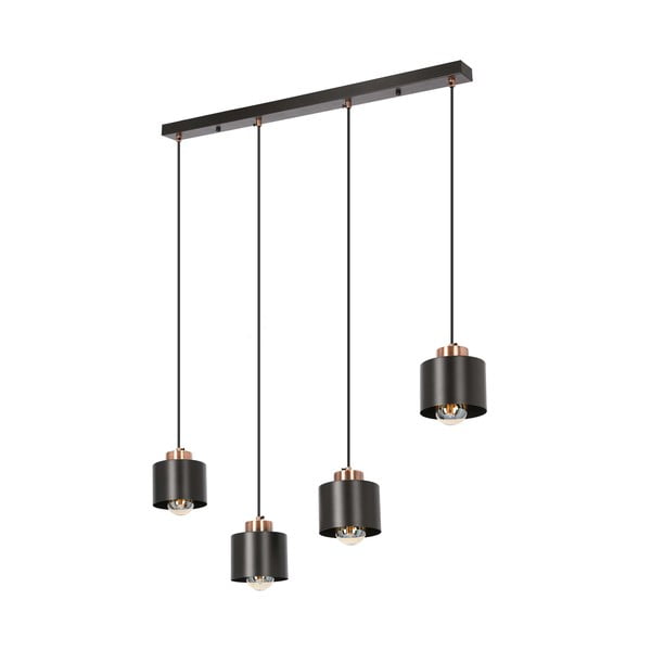Must metallist rippvalgusti 12x75 cm Olena - Candellux Lighting