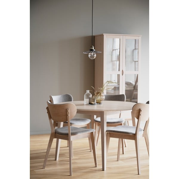 Vitriin tammepuidust naturaalses värvitoonis 82x185 cm Filippa - Rowico-image-4