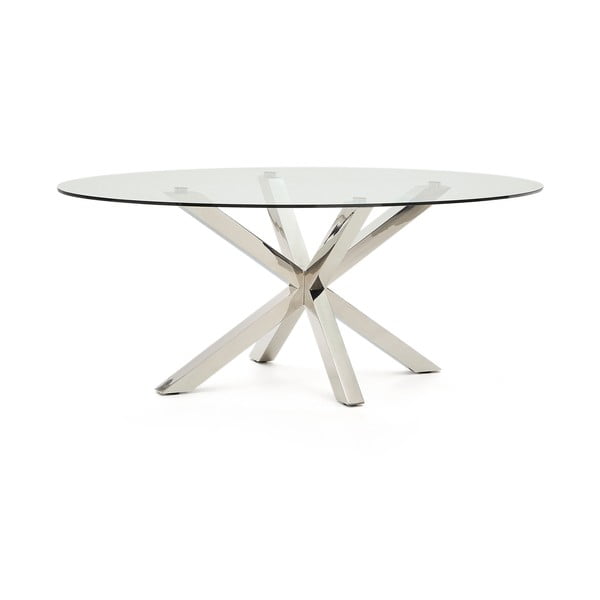 Söögilaud klaasist pealispinnaga 100x200 cm Argo - Kave Home