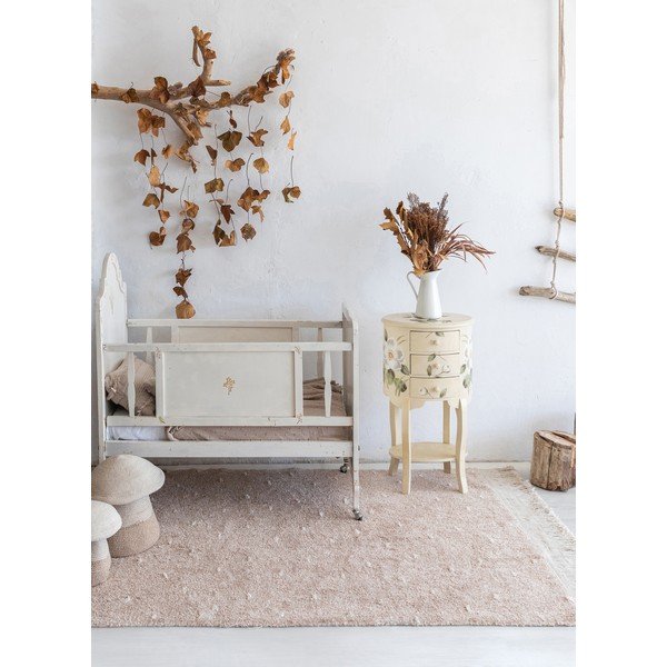 Beež pestav käsitsi kootud puuvillane vaip 140x200 cm Woods Symphony Linen - Lorena Canals-image-1