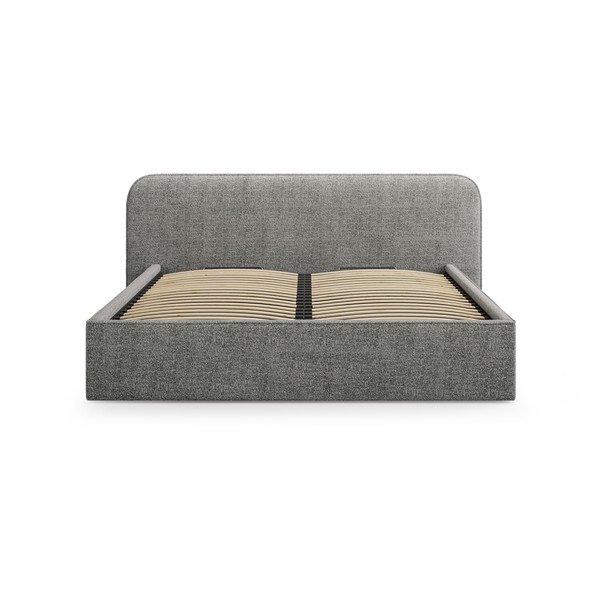 Tumehall polsterdatud kaheinimesevoodi koos panipaiga ja voodipõhjaga 160x200 cm Elizabeth - Micadoni-image-4