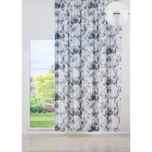 Valge-hall kardin 140x260 cm Nirvana - Mendola Fabrics-image-1