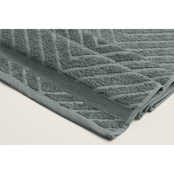 Kollased-hallid puuvillased froteerätikud 4tk komplektis 50x90 cm - Foutastic-image-3