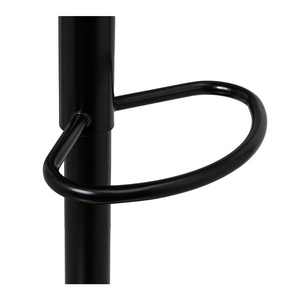 Mustad kunstnahast reguleeritava kõrgusega baaritoolid 2tk komplektis (istme kõrgus 56,5 cm) - Casa Selección-image-2