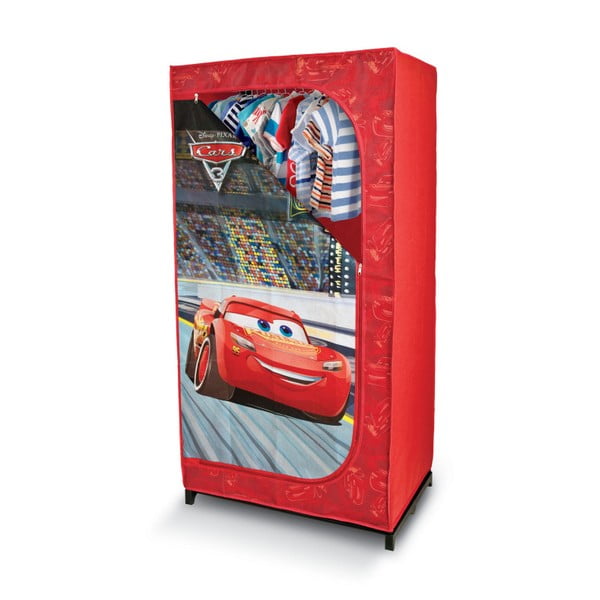 Červená šatní skříň Domopak Living Cars, délka 145 cm
