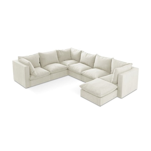  Beež nurgadiivan (vasak nurk/U-kujuline) Manao – Makamii-image-1