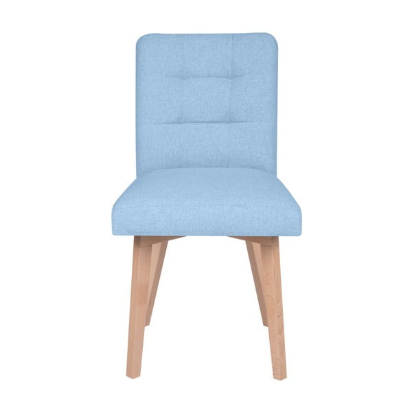 Světle modrá židle Micadoni Home Lucio
